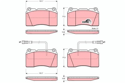 TRW GDB1363 Číslo výrobce: 23092. EAN: 3322937236077.