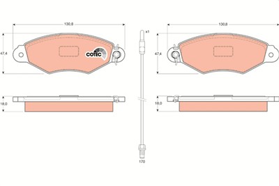 TRW GDB1402 Číslo výrobce: 21980. EAN: 3322937264391.