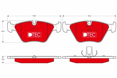 TRW GDB1531DTE Číslo výrobce: 21676. EAN: 3322938226855.