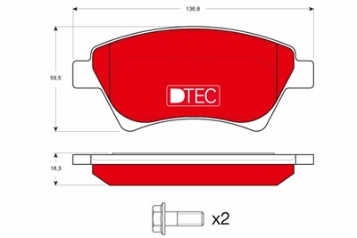 TRW GDB1552DTE Číslo výrobce: 23930. EAN: 3322938207298.