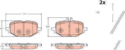 TRW GDB2471 Číslo výrobce: 26526. EAN: 3322938556853.
