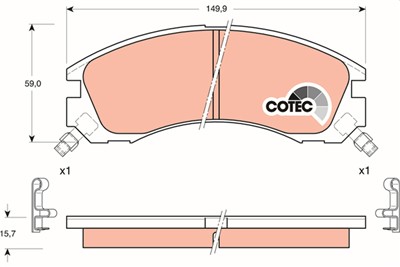 TRW GDB3200 Číslo výrobce: 21363. EAN: 3322937237562.