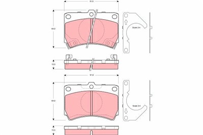 TRW GDB3252 Číslo výrobce: 21654. EAN: 3322937283088.