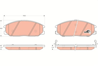 TRW GDB3297 Číslo výrobce: 23569. EAN: 3322937300662.