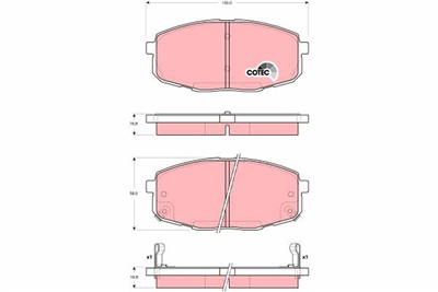 TRW GDB3342 Číslo výrobce: 23966. EAN: 3322937353309.