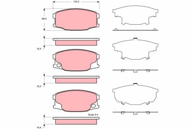 TRW GDB3388 Číslo výrobce: 29242. EAN: 3322937412365.
