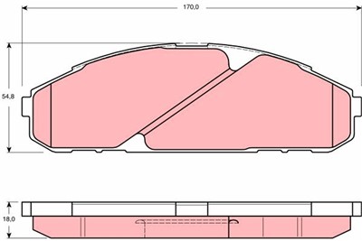 TRW GDB3394 Číslo výrobce: 23565. EAN: 3322937412426.