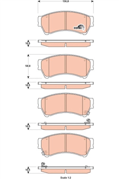 TRW GDB3501 Číslo výrobce: 24582. EAN: 3322938024147.