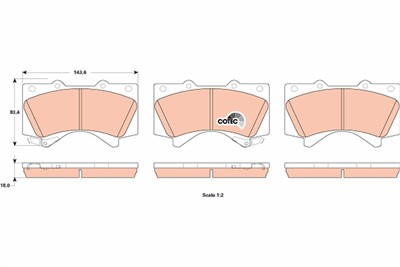 TRW GDB3524 Číslo výrobce: 24386. EAN: 3322938132279.
