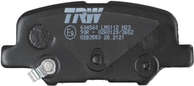 TRW GDB3583 Číslo výrobce: 25688. EAN: 3322938216290.