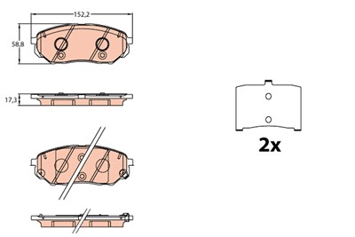 TRW GDB3638 Číslo výrobce: 22246. EAN: 3322938330514.
