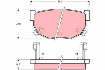 TRW GDB368 Číslo výrobce: 21121. EAN: 3322936403685.