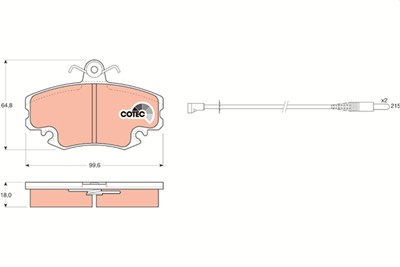 TRW GDB400 Číslo výrobce: 21463. EAN: 3322936404002.