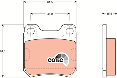 TRW GDB915 Číslo výrobce: 21050. EAN: 3322936409151.