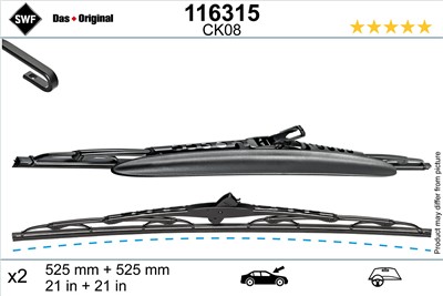 SWF 116315 Číslo výrobce: CK08. EAN: 3276421163151.