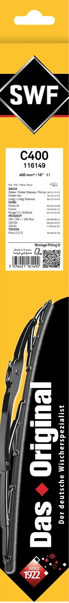 SWF 116149 Číslo výrobce: C400. EAN: 3276421161492.