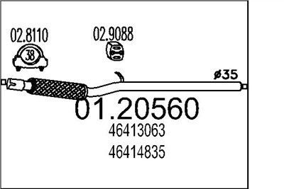 MTS 01.20560 EAN: 8033464010324.