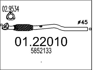MTS 01.22010 EAN: 8033464011673.