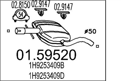 MTS 01.59520 EAN: 8033464025939.
