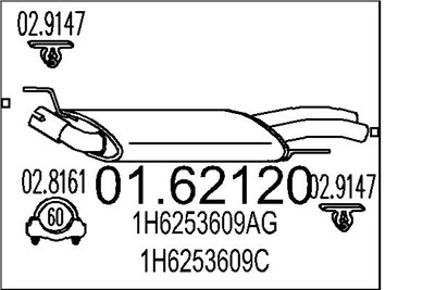 MTS 01.62120 EAN: 8033464031268.