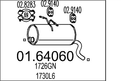 MTS 01.64060 EAN: 8033464033163.