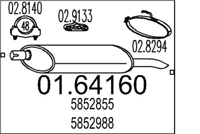 MTS 01.64160 EAN: 8033464033262.