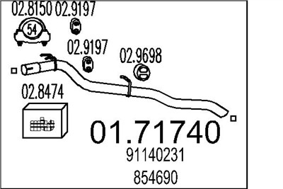 MTS 01.71740 EAN: 8033464040109.
