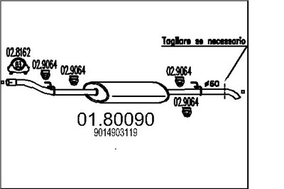 MTS 01.80090 EAN: 8033464040482.