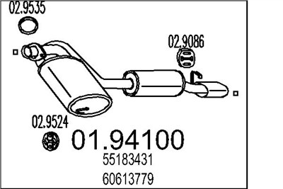 MTS 01.94100 EAN: 8033464043414.
