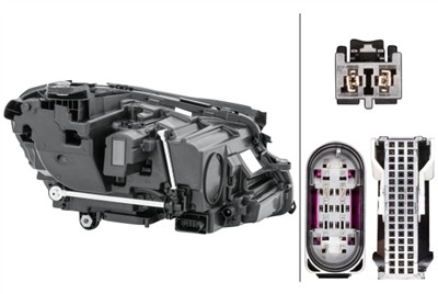 HELLA 1LX 012 076-531 Číslo výrobce: E1 4124. EAN: 4082300627138.