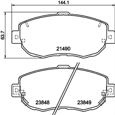 HELLA 8DB 355 010-151 Číslo výrobce: 21490. EAN: 4082300354461.