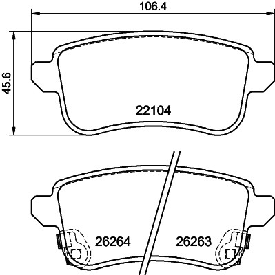HELLA 8DB 355 040-811 Číslo výrobce: 22104. EAN: 4082300732733.