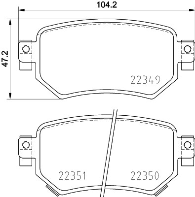 HELLA 8DB 355 025-561 Číslo výrobce: 22349. EAN: 4082300600452.