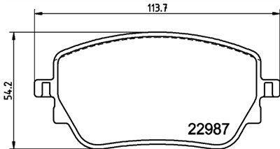 HELLA 8DB 355 039-231 Číslo výrobce: 22987. EAN: 4082300731156.