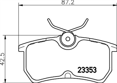 HELLA 8DB 355 018-411 Číslo výrobce: 23353. EAN: 4082300362725.