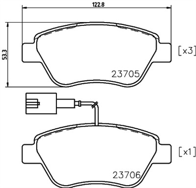 HELLA 8DB 355 018-821 Číslo výrobce: 23705. EAN: 4082300363135.