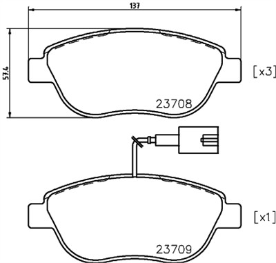 HELLA 8DB 355 018-831 Číslo výrobce: 23708. EAN: 4082300363142.