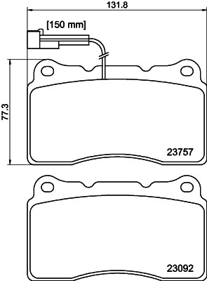 HELLA 8DB 355 014-731 Číslo výrobce: 23092. EAN: 4082300359046.