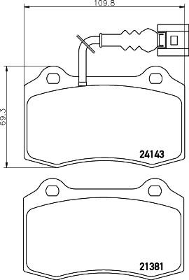 HELLA 8DB 355 011-741 Číslo výrobce: 21381. EAN: 4082300356052.