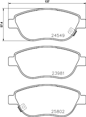 HELLA 8DB 355 020-881 Číslo výrobce: 23981. EAN: 4082300492538.