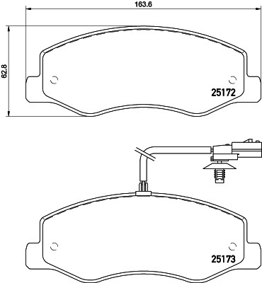 HELLA 8DB 355 015-311 Číslo výrobce: 25172. EAN: 4082300359626.