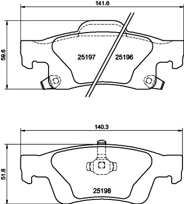HELLA 8DB 355 040-031 Číslo výrobce: 25196. EAN: 4082300731958.