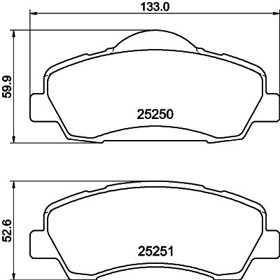 HELLA 8DB 355 040-561 Číslo výrobce: 25250. EAN: 4082300732481.