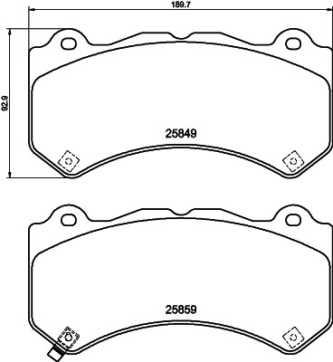HELLA 8DB 355 021-041 Číslo výrobce: 25849. EAN: 4082300492699.