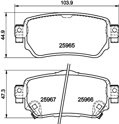 HELLA 8DB 355 021-491 Číslo výrobce: 25965. EAN: 4082300493146.