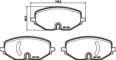 HELLA 8DB 355 040-801 Číslo výrobce: 26169. EAN: 4082300732726.