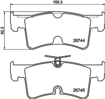 HELLA 8DB 355 045-951 Číslo výrobce: 26744. EAN: 4082300830132.