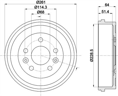 HELLA 8DT 355 303-151 Číslo výrobce: 61458. EAN: 4082300606867.