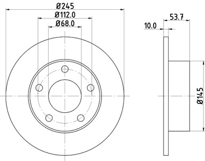 HELLA 8DD 355 118-581 Číslo výrobce: 53969PRO. EAN: 4082300493849.