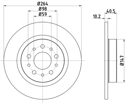 HELLA 8DD 355 120-931 Číslo výrobce: 55717PRO. EAN: 4082300513950.